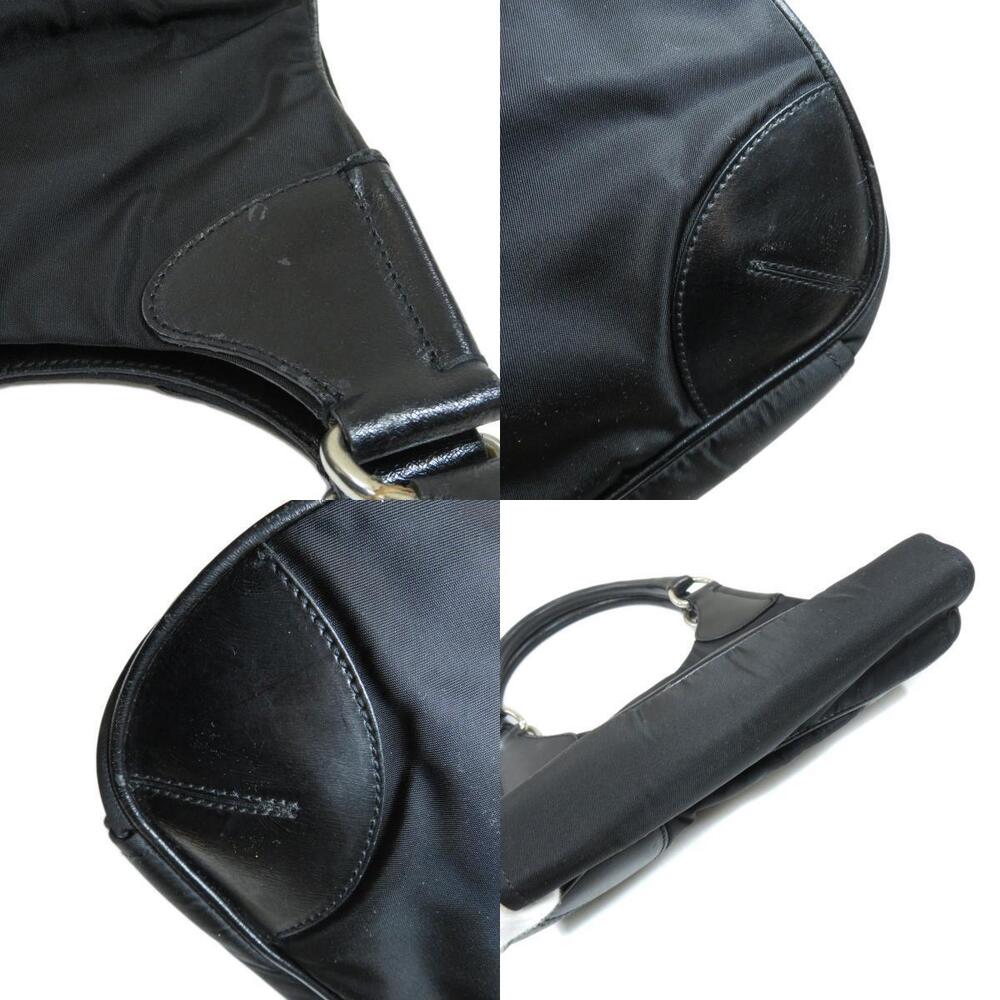 Prada Tessuto shoulder bag leather trim Black - Picture 7 of 11